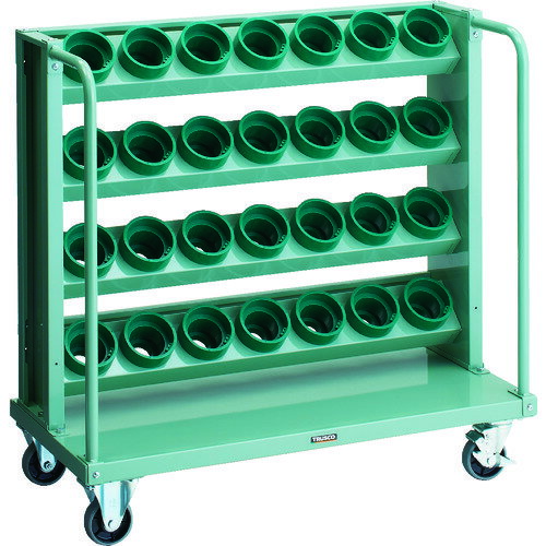 TRUSCO ツーリングワゴン VTLW-D48 HSK100A BT50 NT50兼用 4段 28個収納 1台