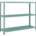 TRUSCO CB型セミボルトレス軽中量棚 CB-4543-GN 1500X450XH1200 3段 グリーン