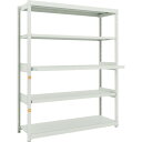 TRUSCO スチールラック M1.5-6543M2 M1.5型軽中量棚 1460X450XH1800 5段うちスライド2段 単体