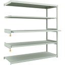 TRUSCO スチールラック M1.5-6663M2B M1.5型軽中量棚 1760X595XH1800 5段うちスライド2段 連結