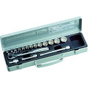 TONE ソケットレンチセット 1570M 差込角9.5mm 17点セット 6角(5.5mm〜) 12角