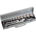 TONE ソケットレンチセット 760M 差込角12.7mm 17点セット 12角(10mm〜)