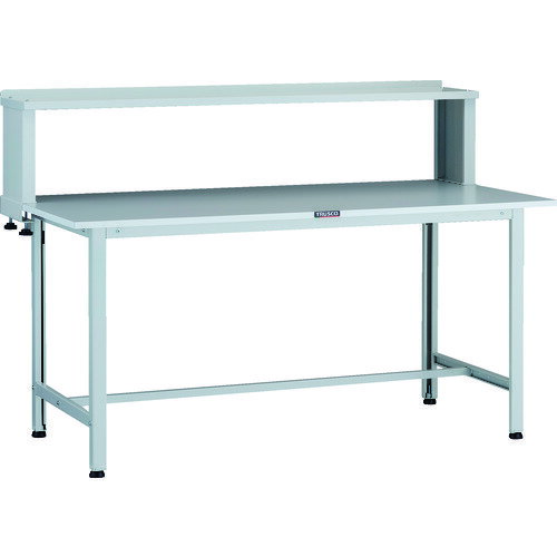 TRUSCO 軽荷重作業台(200kg)AO型 AOR-1575YURB 1500X750XH1044(全高) 上棚付 ホワイト色