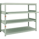 TRUSCO スチールラック M1.5-4562M2 M1.5型軽中量棚 1460X595XH1200 4段うちスライド2段 単体
