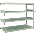 TRUSCO スチールラック M1.5-4562M2B M1.5型軽中量棚 1460X595XH1200 4段うちスライド2段 連結