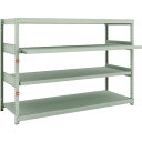 TRUSCO スチールラック M1.5-4662M2 M1.5型軽中量棚 1760X595XH1200 4段うちスライド2段 単体