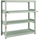 TRUSCO スチールラック M2-4442M2 M2型軽中量棚 1160X450XH1200 4段うちスライド2段 単体