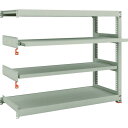 TRUSCO スチールラック M3-4562M2B M3型中量棚 1500X571XH1200 4段うちスライド2段 連結