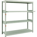 TRUSCO スチールラック M1.5-5542M2 M1.5型軽中量棚 1460×445×H1500 4段うちスライド2段 単体