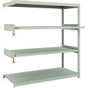 TRUSCO スチールラック M1.5-5562M2B M1.5型軽中量棚 1460×595×H1500 4段うちスライド2段 連結