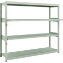 TRUSCO スチールラック M1.5-5642M2 M1.5型軽中量棚 1760×445×H1500 4段うちスライド2段 単体