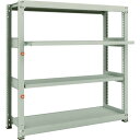 TRUSCO スチールラック M3-5552M2 M3型中量棚 1500×471×H1500 4段うちスライド2段 単体