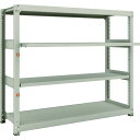 TRUSCO スチールラック M3-5662M2 M3型中量棚 1800×571×H1500 4段うちスライド2段 単体