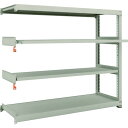 TRUSCO スチールラック M3-5662M2B M3型中量棚 1800×571×H1500 4段うちスライド2段 連結