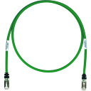 PANDUIT CAT6A/CAT6 STP6X11MGR シールドパッチコード 11m 緑 STP6X11MGR 10本