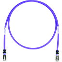 PANDUIT CAT6A/CAT6 STP6X12MVL シールドパッチコード 12m 紫 STP6X12MVL 10本