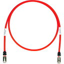 PANDUIT CAT6A/CAT6 STP6X35MRD シールドパッチコード 35m 赤 STP6X35MRD 10本