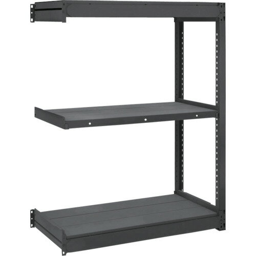 TRUSCO TUG型軽量棚 TUG100-44L-3B-BK 黒 100kg連結 1240X624XH1200 3段