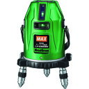 MAX レーザ墨出器受光器三脚セット(グリーンレーザー) LA-S501DG-DT182 LA−S501DG−DTセット(縦:4方向短・水平180度・地墨) 1台(4)