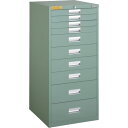TRUSCO LVE型キャビネット LVE-1102 500×550×H1100 引出10段