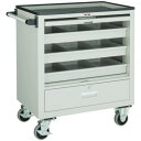 TRUSCO エースワゴン BM-10C 685X450XH802 ケント扉 ネオグレー