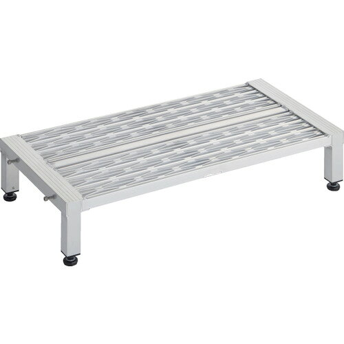 TRUSCO 高床式アルミ製ステップ TFSGH-0945AL グレーチング仕様 900X450XH190〜220