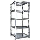 TRUSCO ステンレス製中量ボルトレス棚 SM3-7395 SM3型 W900×D921×H2100 5段 単体