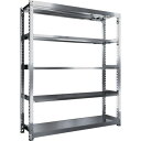 TRUSCO ステンレス製中量ボルトレス棚 SM3-7655 SM3型 W1800×D471×H2100 5段 単体