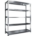 TRUSCO ステンレス製中量ボルトレス棚 SM3-7665 SM3型 W1800×D571×H2100 5段 単体