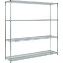 TRUSCO スチール製メッシュラック TME-6644 W1824XD457XH1838 4段