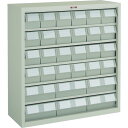 TRUSCO コンテナラックケース 305M-N24S6L バンラックケース M型 NG引出小X24 大X6個 ネオグレー