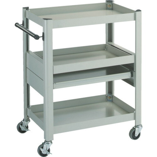 TRUSCO コンビネーションワゴン TCW-81AC2 643X427XH880 スライド棚付