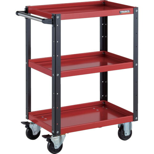 TRUSCO ツールワゴン EGW-963-RBK イーグルワゴン 600X400XH880 レッド/ブラック
