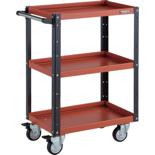 TRUSCO ツールワゴン EGW-963UJ-ORBK イーグルワゴン 600X400XH880 4輪自在 ウレタン車輪 オレンジ/ブ..