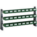 TRUSCO UPR型ライトビンラック卓上用 UPR-ML1803K K−10HX24個
