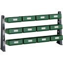 TRUSCO UPR型ライトビンラック卓上用 UPR-ML1803KL K−20HX12個