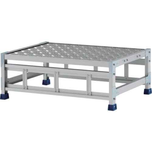 アルインコ 作業台(天板縞板タイプ)1段 CSBC138WS 天板寸法800×600mm 高0.3m