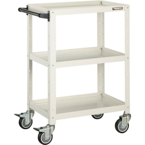 TRUSCO ツールワゴン BDW-963U-W バーディワゴン 600X400XH880 ウレタン車輪 ホワイト