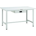 TRUSCO 軽荷重作業台(300kg)AE型 SAE-1800UDK1 DG 1800X750XH740 薄型1段引出付 ダークグレー色