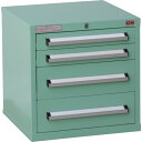 OS ミゼットキャビネット M6-1 間口418×奥行407×高さ423mm(若草色)最大積載量100kg