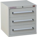 OS ミゼットキャビネット M6-3G 間口418×奥行407×高さ423mm(ライトグレー)最大積載量100kg