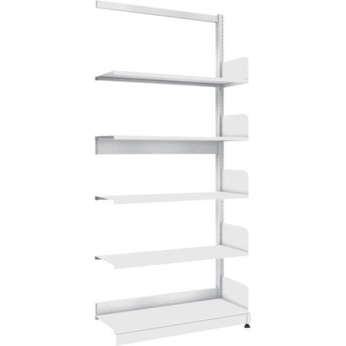 TRUSCO 単柱書架 BS-SS63Y-5B 単式 A4横 W900XD320XH1975 5段 連結 1台