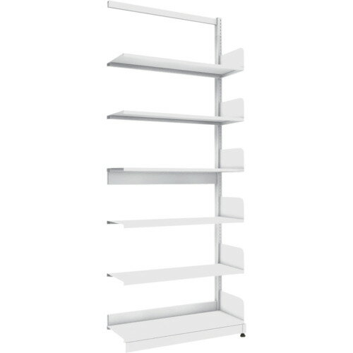 TRUSCO 単柱書架 BS-SS73Y-6B 単式 A4横 W900XD320XH2275 6段 連結