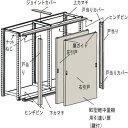 TRUSCO M2型棚用引違い扉 KM2-65 W1500XH1800