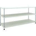TRUSCO スチールラック PER-3663-W フェニックスラック 1800X600 3段 W色 抗菌粉体塗装
