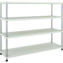 TRUSCO スチールラック PER-4544-W フェニックスラック 1500X450 4段 W色 抗菌粉体塗装