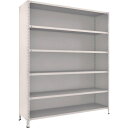 TRUSCO スチールラック 76X-26 軽量棚背板・側板付 W1800XD450X2100 6段 ネオグレー
