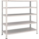 TRUSCO スチールラック L44X-15 軽量棚 中棚ボルトレス型1200X450X1200 5段 ネオグレー