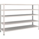 TRUSCO スチールラック L46X-15 軽量棚 中棚ボルトレス型1800X450X1200 5段 ネオグレー