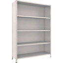 TRUSCO スチールラック 75X-25 軽量棚背板・側板付 W1500XD450X2100 5段 ネオグレー
